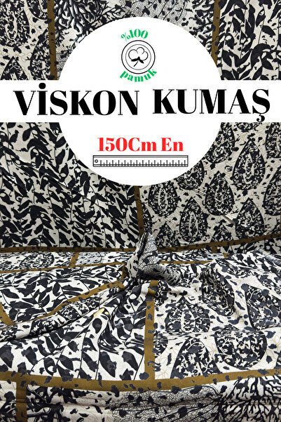 kumaş sarayı Premium Viskon Kumaş – Terletmeyen Yazlık Elbiselik Kumaş – Metr...