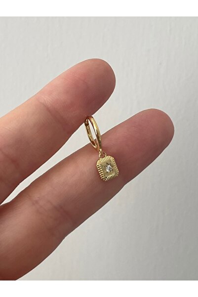 denizden silver Tekli gümüş Vintage küpe - 1 adet