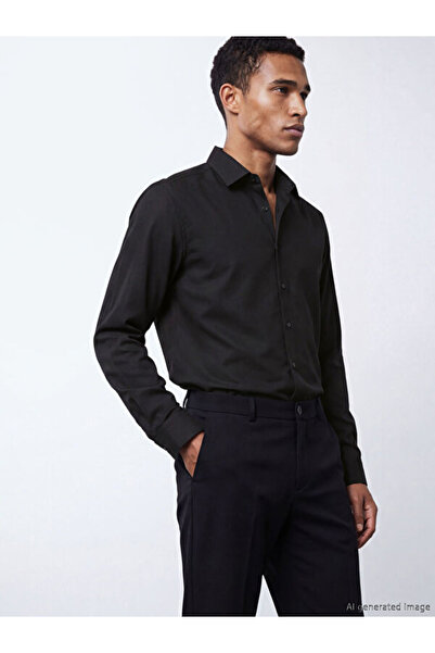 LC Waikiki Slim Fit Long Sleeve Dobby Men's Shirt