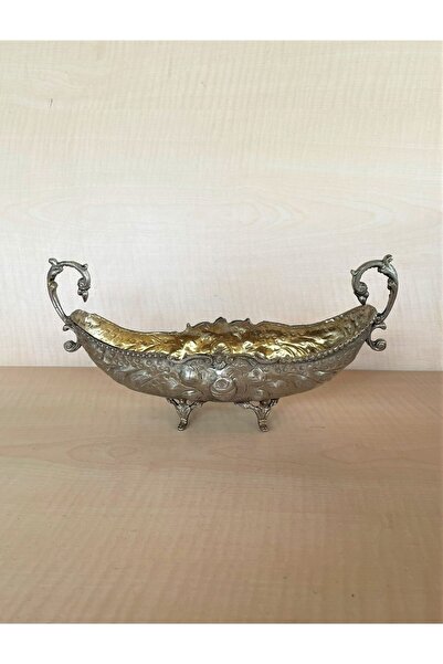 SANAT TACİRİ Vintage YG Damgalı Alman Gümüşü Gondol Şekerlik no 103