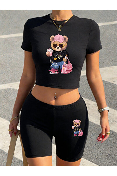 NOISSEY Καλοκαιρινό Cool Bear Brother Με σχέδιο με τύπωμα Babby TeeT-Shirt Σο...