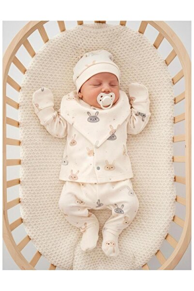 Lumos Trade Baby Hospital Release 5-Piece Soft 100% Organic Cotton Newborn Bo...