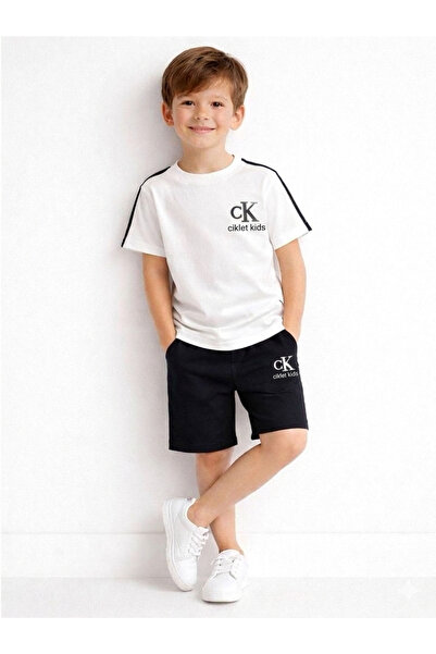 ciklet kids Boy's Top and Bottom Set with Shorts
