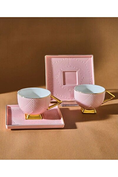 PİNK DESİGN KİTCHEN Tea and Coffee Cup Set of 2