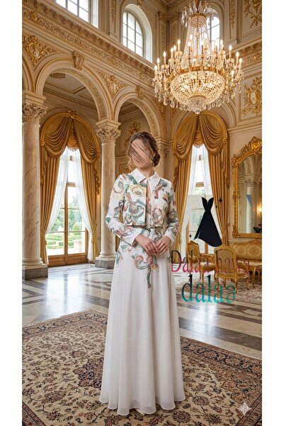 dalaa Two piece chiffon dress