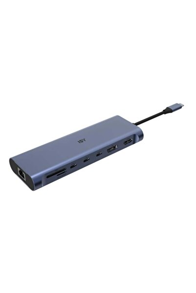 Isy IAD-1036 Adaptor multiport USB-C 13-în-1 - 4x USB-A/3x USB-C/HDMI