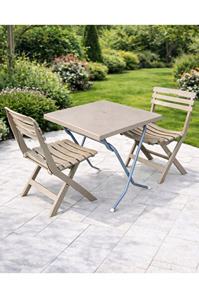 Weblonya Katlanır Bahçe Seti 2 Kişilik Masa Sandalye Takımı 2250