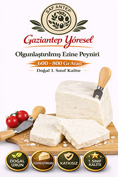 safantep Gaziantep Yöresel Olgunlaşmış Ezine Peyniri 600-800 Gr Doğal Gelenek...