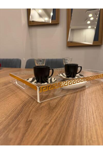 kesita TASARIM (25*35) PLEKSİ TEPSİ ÇAY/KAHVE/SÖZ/NİŞAN TEPSİSİ