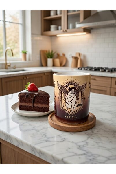 Hababamevi Keçi ⭐ Cat Baskılı Porselen Kupa