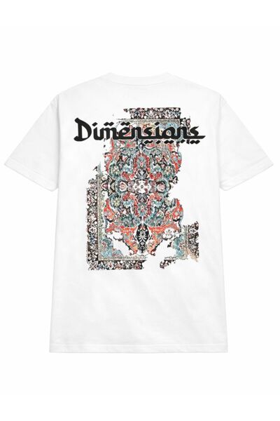 SIGMA TOY White T-Shirt "Dimensions" – Artistic Oriental Print on Back, 100% ...