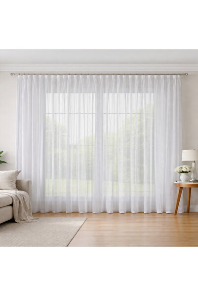 HANEDİZAYN EKO ŞANTUK MODEL TÜL PERDE ÜTÜ İSTEMEZ 1/3 SIK PİLE KALİTELİ DİKİŞ...