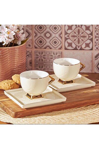 PİNK DESİGN KİTCHEN طقم فناجين شاي وقهوة مكون من قطعتين