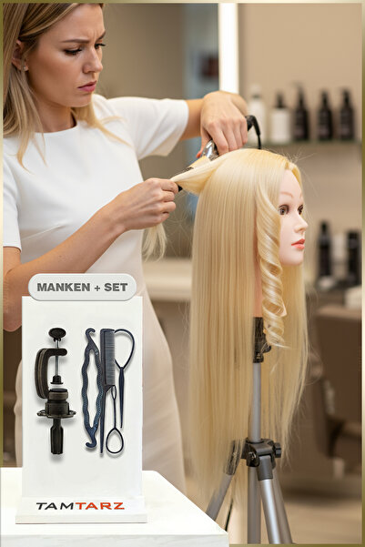 ozbience Επαγγελματικό Σετ Εκπαίδευσης Κομμωτικής με Κούκλα Εκπαίδευσης, Επιτ...