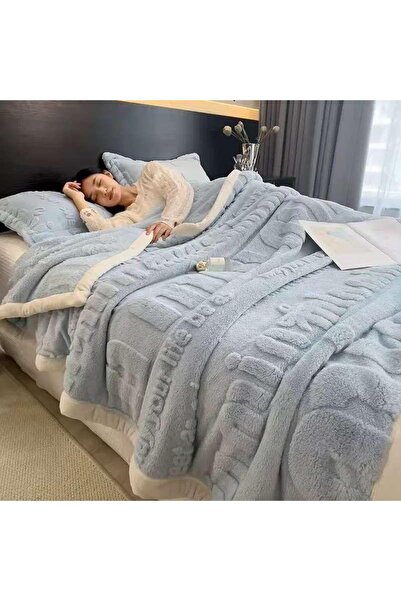 Truva Home CuddleFluff fluffy Blanket - 200x230 cm