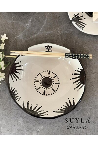 SUYLA Ceramic El Yapımı Seramik Noodle & Ramen Kasesi Özel Tasarım
