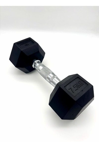 ALİN Sport 7,5 kg Kauçuk Profesyonel Olimpik Hex Dumbbell ( Hex Dambıl - Altı...