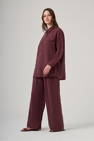 Nuss 1063 Basic Gömlek Takım – Mürdüm