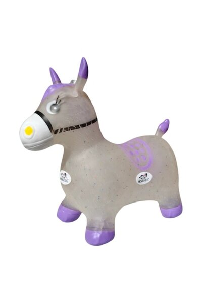 NOVOKIDS Inflatable jumping donkey, with sounds and lights, 55x50x25 cm, for ...