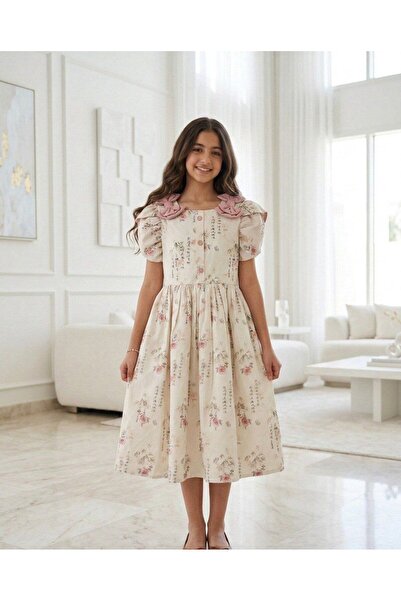 alqarat "Floral & Script" Elegant Summer Dress