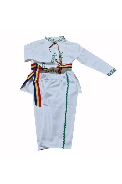 Mcf Set 2 piese, MCF, Costum Traditional Baieti Bumbac Camasa Pantalon Cusut,...