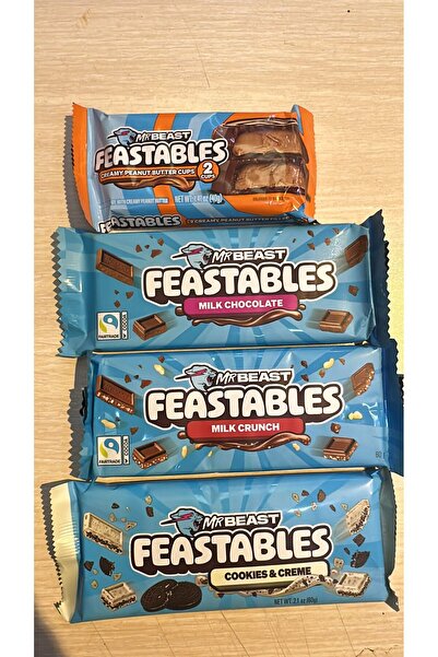 yitian yimian Feastables chocolate bars (4 lü) seti