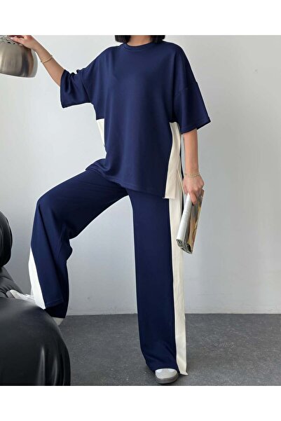 Tarzımızbir Paneled T-Shirts Slit and Pocket Detail . Modal Fabric