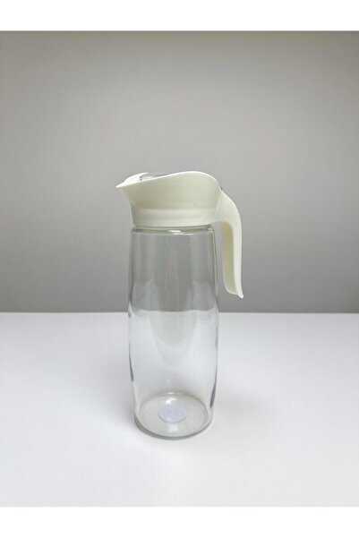 NO BREND 1500 ml Kapaklı Cam Sürahi | Desenli Cam Pitcher | Su Limonata ve İç...