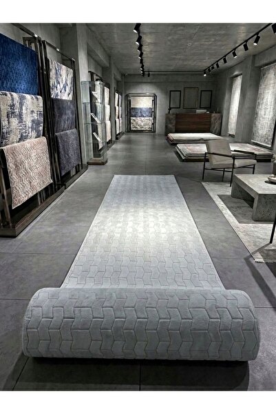 Sarar SVR Gri Desen Kaymaz Taban Jel Halı