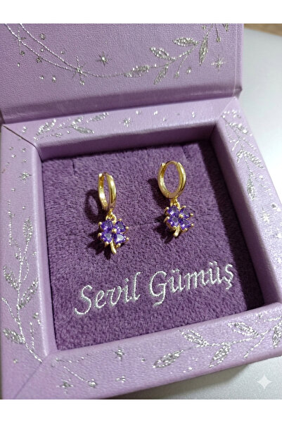 Sevil Gümüş 925 Ayar Gümüş Dört Yapraklı Yonca Küpe