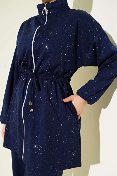 Lavanta Tekstil Bel Tünelli Glittery Loyşa Double Set