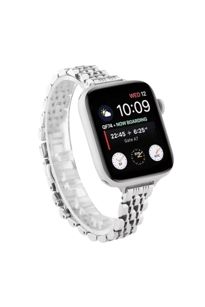 KILIF HOUSE ساعة بمقاس 38 - 40 - 41 ملم متوافقة مع حزام فولاذي أنيق ورقيق