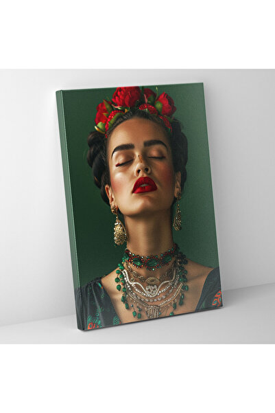 Popcas Frida Kahlo Tarzı Duvar Sanatı - Duvar Dekorasyonu Ev Dekorasyonu