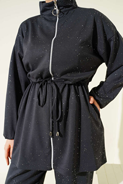 Lavanta Tekstil Bel Tünelli Glittery Loyşa Double Set