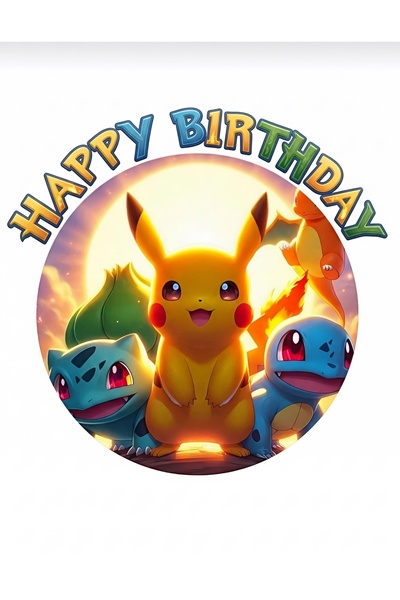 telaşe memuru Pokemon Yenilebilir Pasta Süsü - Pokemonlu Pasta Resmi Baskısı ...