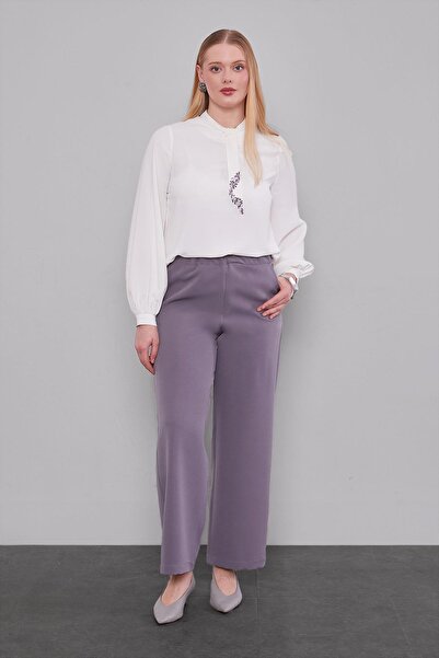 Levidor Anthracite Elastic Waist Trousers