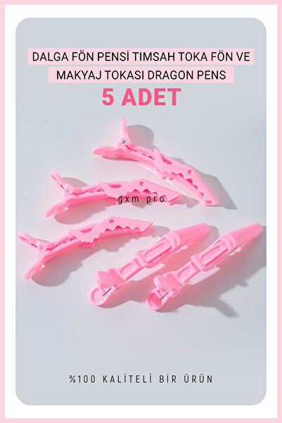 GXMPRO 5 Pcs Wave Blow Dryer Clip Alligator Clip Blow Dryer and Makeup Clip D...