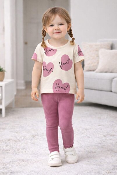 Honey Kids Kız çocuk taytlı alt üst takım