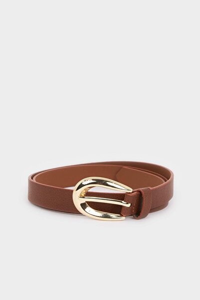 DeFacto Γυναικεία Οβάλ Πόρπη Τεχνητό δέρμα Daily Ζώνη H5027AXNS