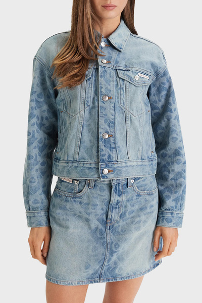 Calvin Klein Pamuklu Regular Fit Cepli Kot Ceket LV047F677G1WX KOT CEKET LV04...