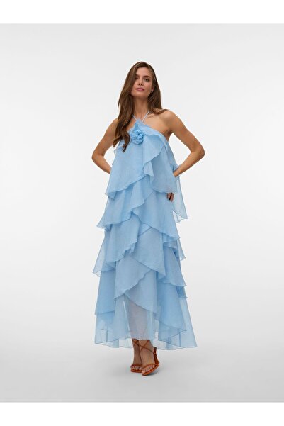 Vero Moda Kleid VMDELILAH Langes Kleid