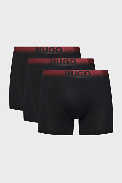 HUGO Logolu Pamuklu 3 Pack Boxer Erkek BOXER 50556563 963