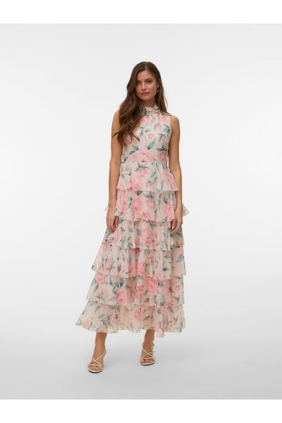 Vero Moda Kleid VMFELICIA Langes Kleid