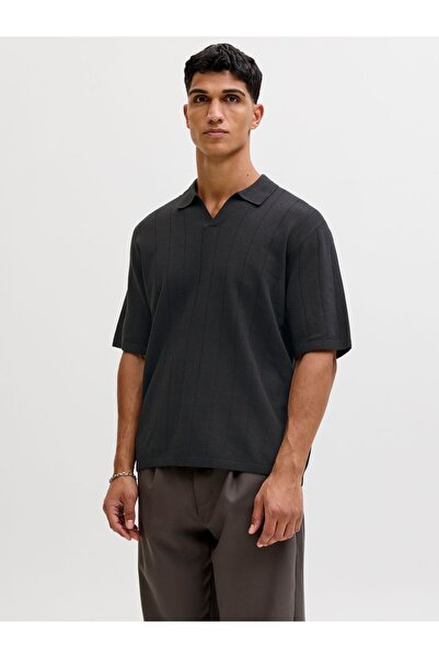 aprel Gestricktes Polo Einfarbig Gestricktes Polo