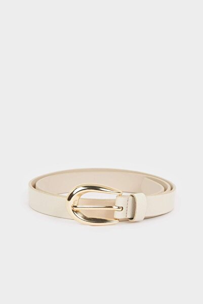 DeFacto Γυναικεία Οβάλ Πόρπη Τεχνητό δέρμα Daily Ζώνη H5027AXNS