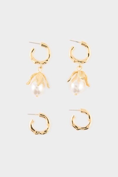 DeFacto Women's 2-Piece Earrings G9821Axns