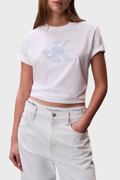 Calvin Klein Pamuklu Regular Fit Logolu Bisiklet Yaka T Shirt LV047F829GYAF T...