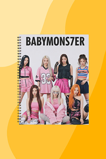 SEKİZELLİİKİ BABY MONSTER -BASKILI TASARIM DEFTER