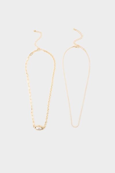 DeFacto Women's 2-Piece Necklace H0831Axns