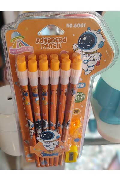 ada çanta kırtasiye Astronaut Model 12-Piece Pencil Set with Eraser Ad80280